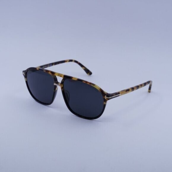 Tom Ford Bruce FT1026 05A Sunglasses Havana Aviator Frame, Smoke Lenses main image 6